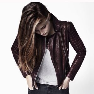 ALL SAINTS OXBLOOD JACKET